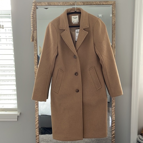 Abercrombie & Fitch Wool-Blend Dad Coat *SOLD* - Picture 4 of 9